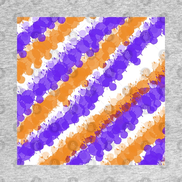 Orange & Purple Bright Splatter by BlakCircleGirl